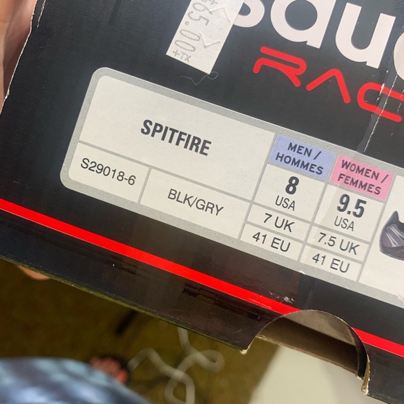 Saucony spitfire Cleats Black | Grey - Picture 10 of 10